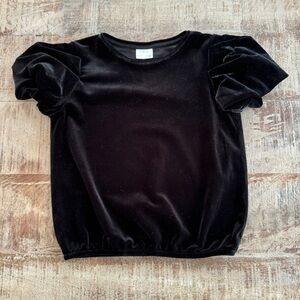 Zara Black puff sleeve top size 7